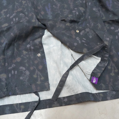 【THE NORTH FACE Purple Label】ノースフェイスパープルレーベル  women's Flower Printed Cropped Shirt "Dark Navy"
