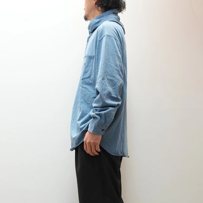 【THE NORTH FACE Purple Label】ノースフェイスパープルレーベル  men's Mountain Hooded Shirt "Indigo Bleach"