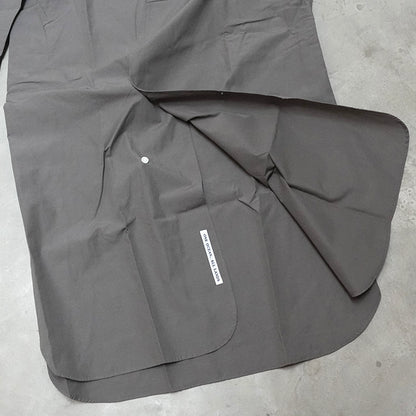 【nanamica】ナナミカ women's Band Collar Wind Shirt Dress "Charcoal"