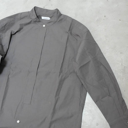 【nanamica】ナナミカ women's Band Collar Wind Shirt Dress "Charcoal"