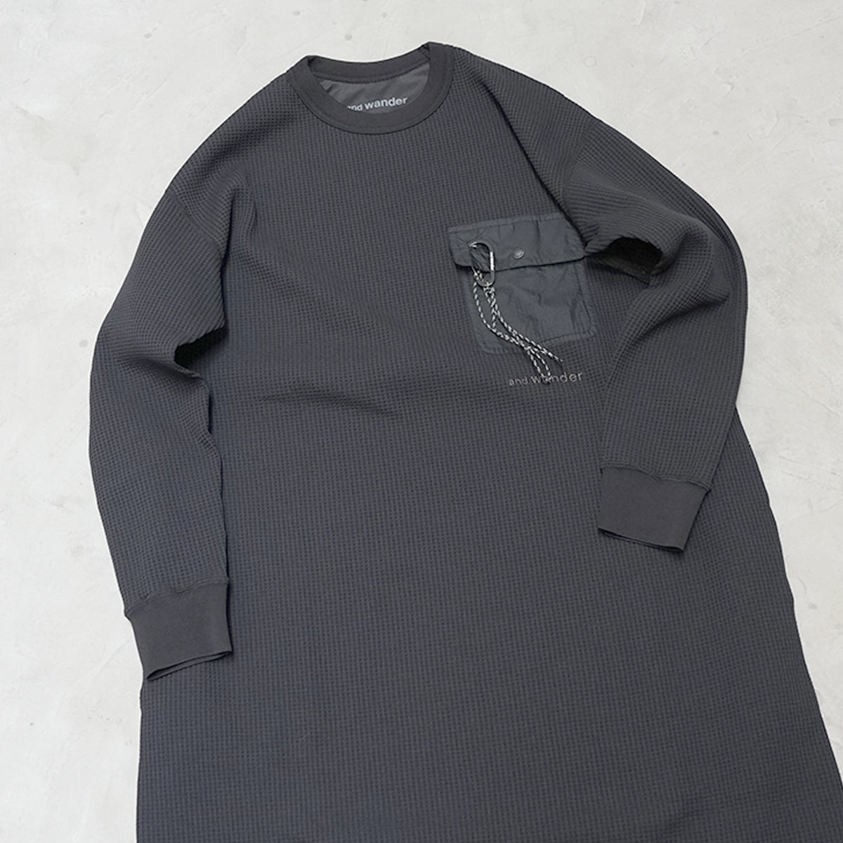【and wander】アンドワンダー women's PE waffle dress "2Color"