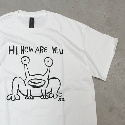【DANIEL JOHNSTON】ダニエルジョンストン S/S Print Tee 'Hi How Are You Mural? "White" ※ネコポス可