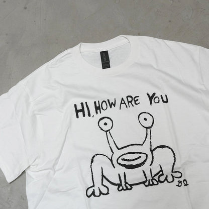 【DANIEL JOHNSTON】ダニエルジョンストン S/S Print Tee 'Hi How Are You Mural? "White" ※ネコポス可