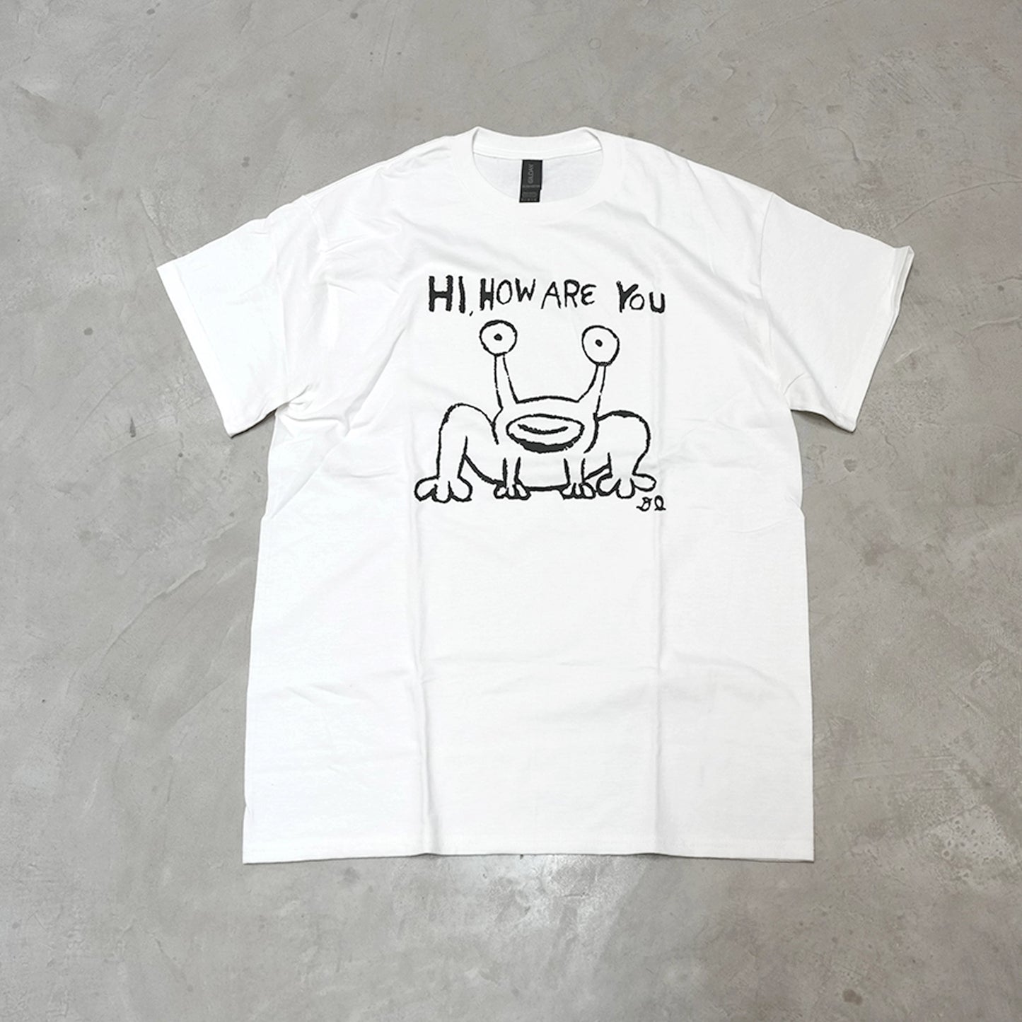 【DANIEL JOHNSTON】ダニエルジョンストン S/S Print Tee 'Hi How Are You Mural? "White" ※ネコポス可