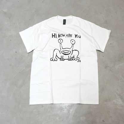 【DANIEL JOHNSTON】ダニエルジョンストン S/S Print Tee 'Hi How Are You Mural? "White" ※ネコポス可