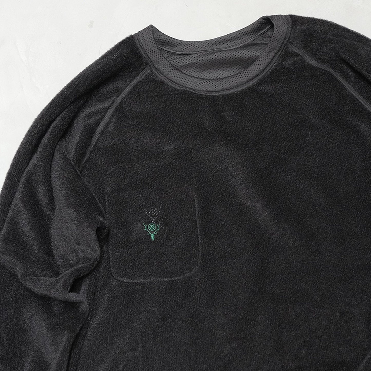 【South2 West8】サウスツーウエストエイト men's Reversible L/S Crew Neck Shirt - Poly Tricot "2Color"