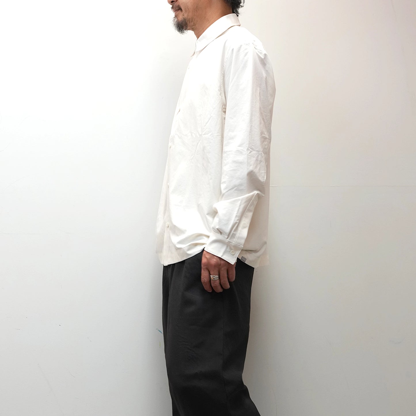【HOUDINI】フーディニ men's Symbio Base Shirt "Paper White"