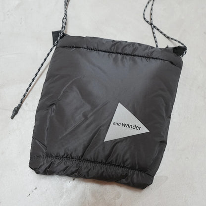 【and wander】アンドワンダー puffer mini ripstop sacoche "2Color" ※ネコポス可