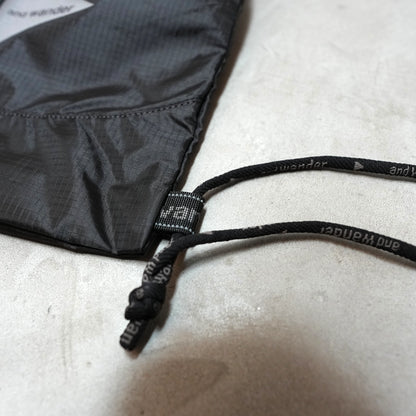 【and wander】アンドワンダー crispy rip drawstring bag "2Color" ※ネコポス可