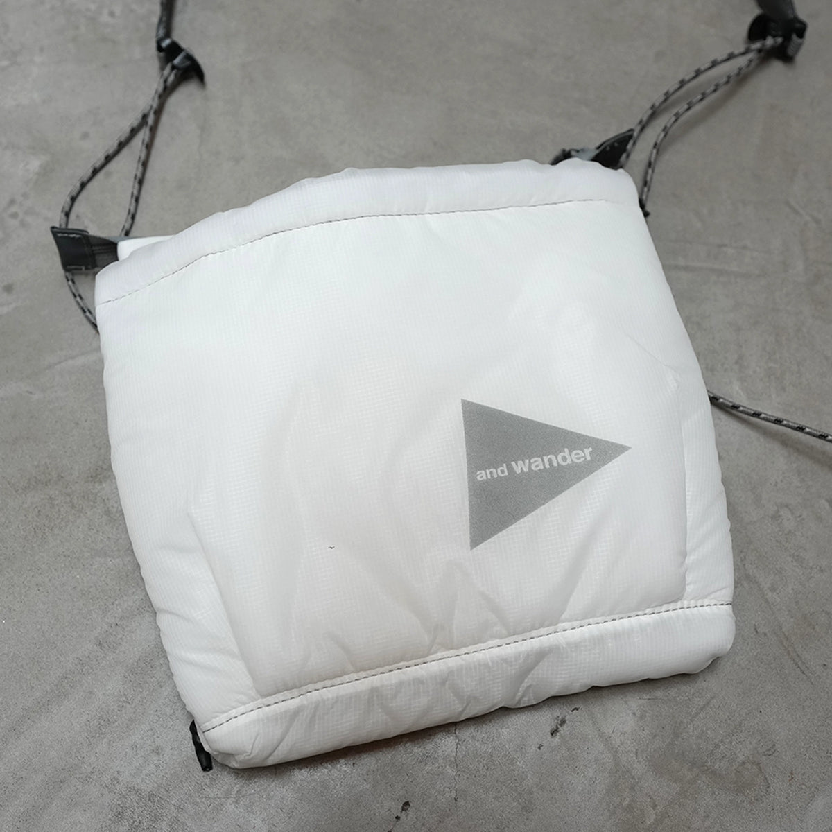 【and wander】アンドワンダー puffer mini ripstop sacoche "2Color" ※ネコポス可
