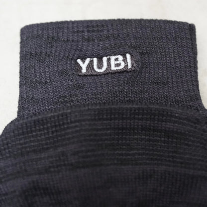 【YUBI SOCKS】 ユビソックス Tabi Quarter Crew Axio Wool "Black"