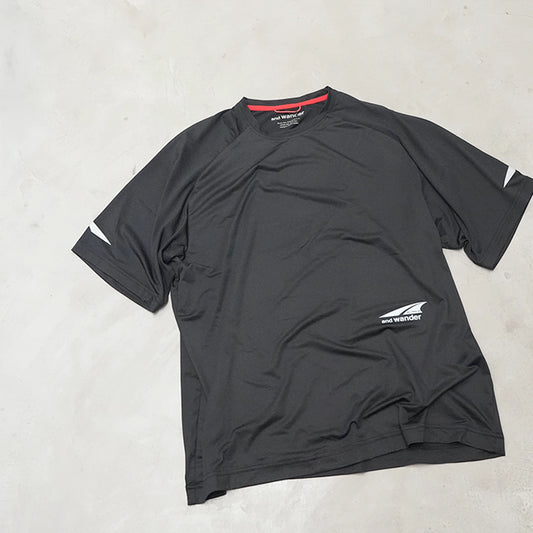 【and wander】アンドワンダー Altra × and wander SS T "Black" ※ネコポス可