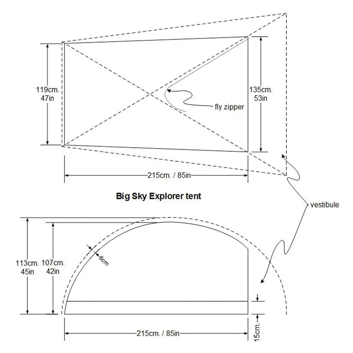 【BIG SKY】ビッグスカイ Soul 2P tent 30cm shorter Poles Bikepacking Version "Granite Gray"