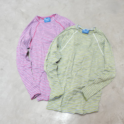 【WILDERNESS WEAR】ウィルダネスウェア PolyPRO+ 190 Long Sleeve Crew Stripe "4Color"