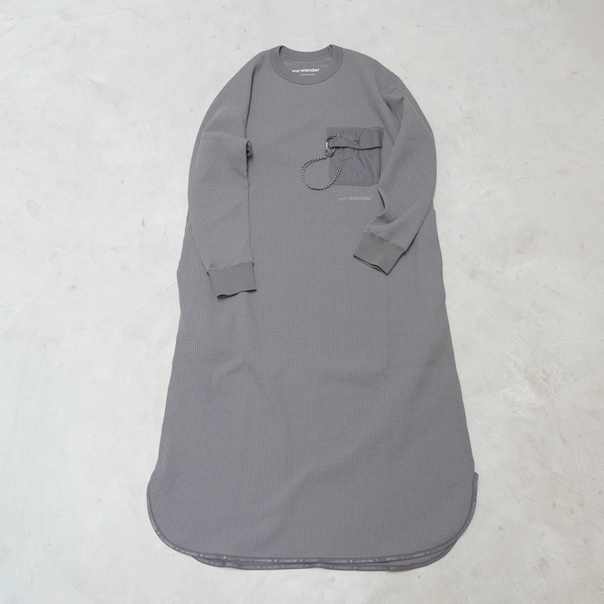 【and wander】アンドワンダー women's PE waffle dress "2Color"