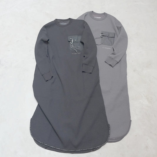 【and wander】アンドワンダー women's PE waffle dress "2Color"