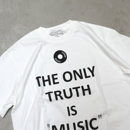 【Mountain Research】マウンテンリサーチ S/S Tee The Only Truth is Music "White" ※ネコポス可