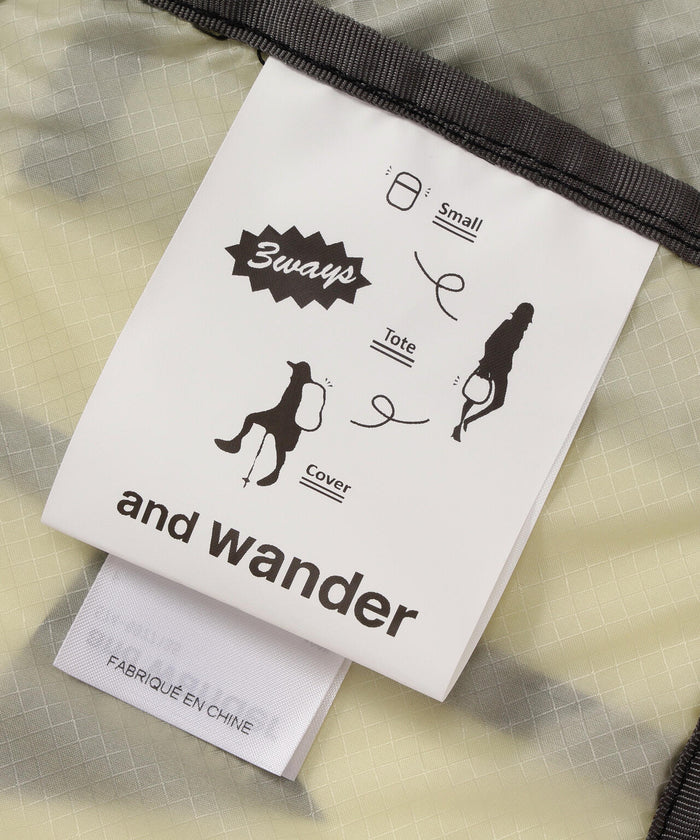 【and wander】アンドワンダー sil cover bag 3 "2Color" ※ネコポス可