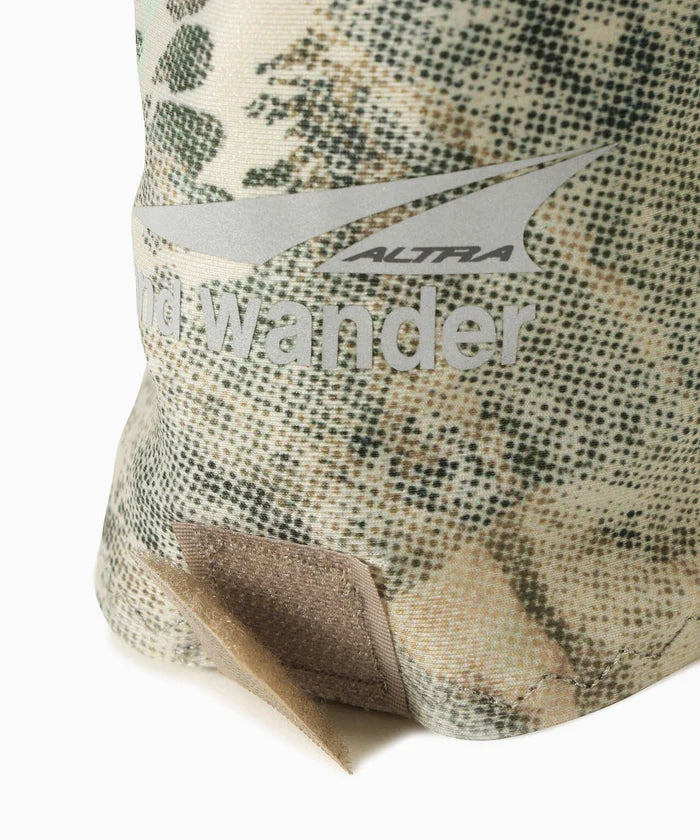 【and wander】アンドワンダー Altra × and wander graphic trail gaiter "2Color" ※ネコポス可