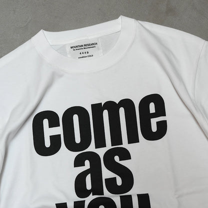 【Mountain Research】マウンテンリサーチ Come As You Are "2Color" ※ネコポス可