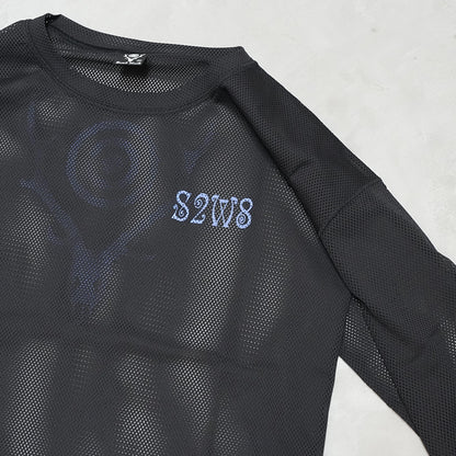 【South2 West8】サウスツーウエストエイト men's  L/S Crew Neck Shirt - Knit Mesh/S2W8 "3Color" ※ネコポス可