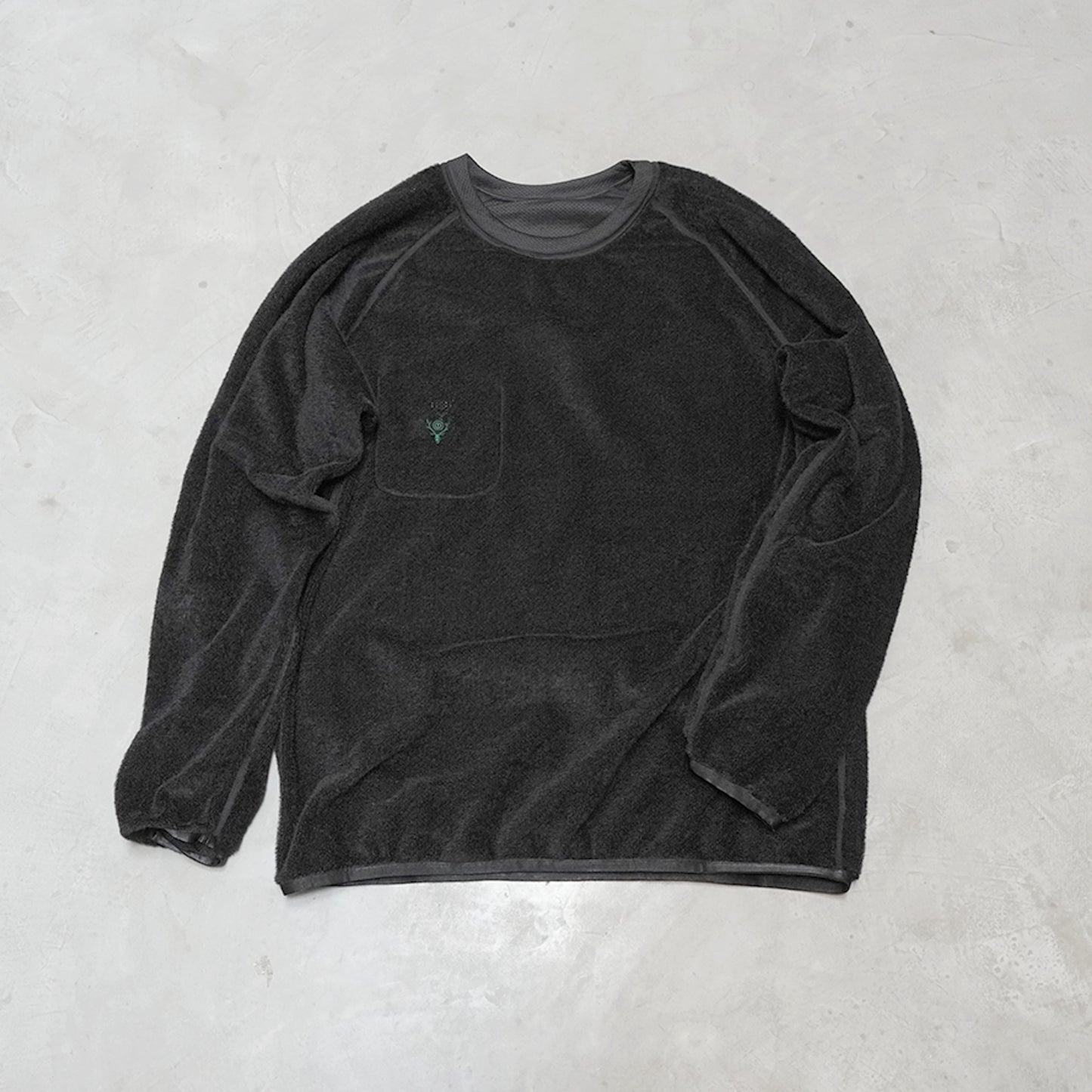【South2 West8】サウスツーウエストエイト men's Reversible L/S Crew Neck Shirt - Poly Tricot "2Color"