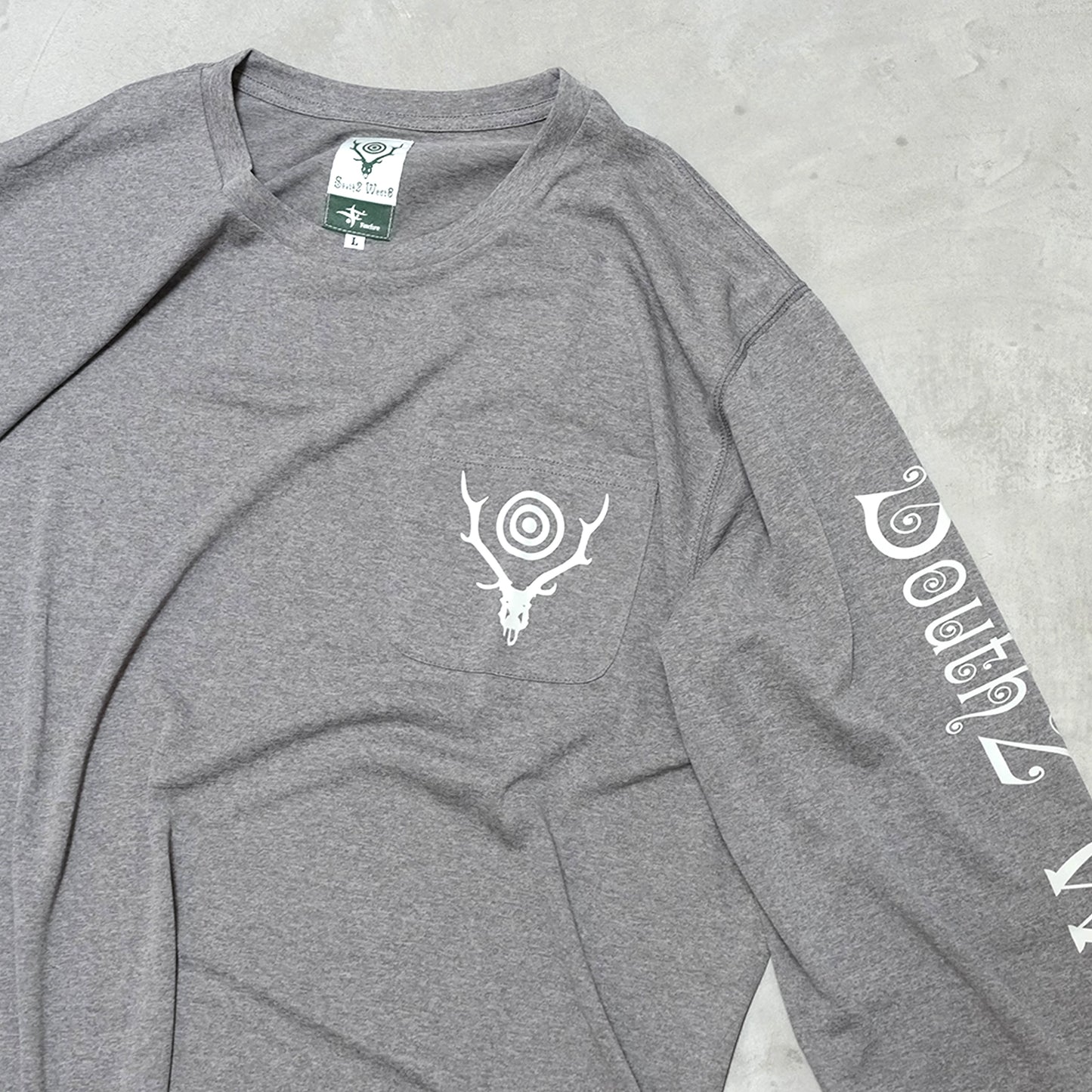 【South2 West8】サウスツーウエストエイト men's SOUTH2 WEST8 × FOXFIRE L/S Round Pocket Tee-SCORON "2Color" ※ネコポス可