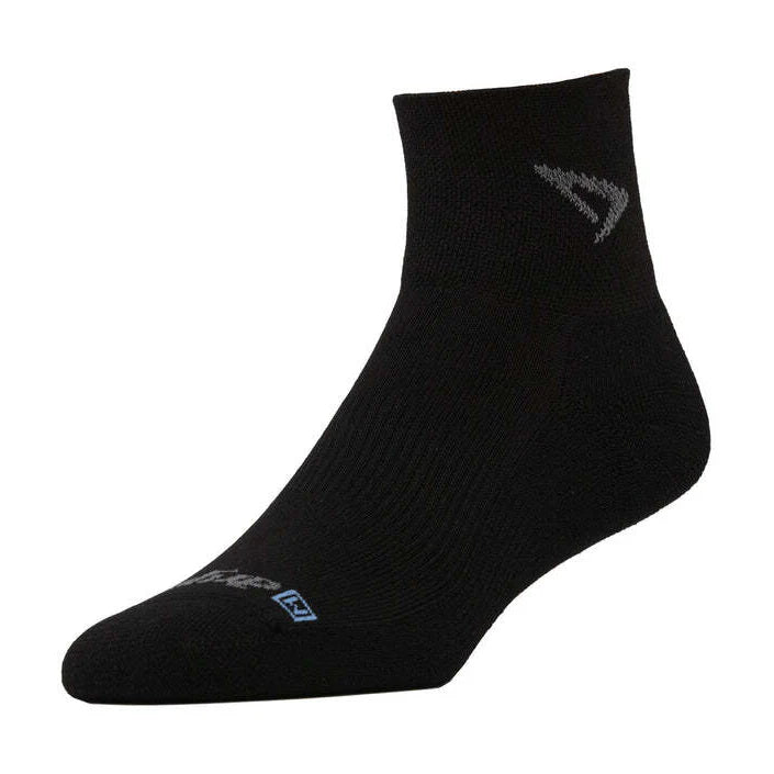 【drymax】ドライマックス Lite Trail Running (1/4 Crew) "Black×Gray" ※ネコポス可